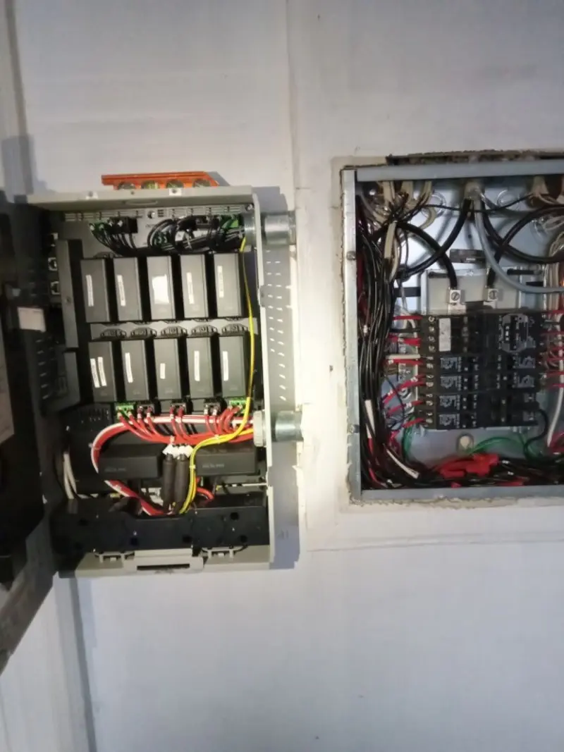 Electrical panel upgrade completed for Security Camera Wiring in West Boylston